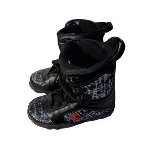 Millenium 3 Mens‎ Boots Youth 5 Black Militia Snowboard Lace-Up All-Mountain